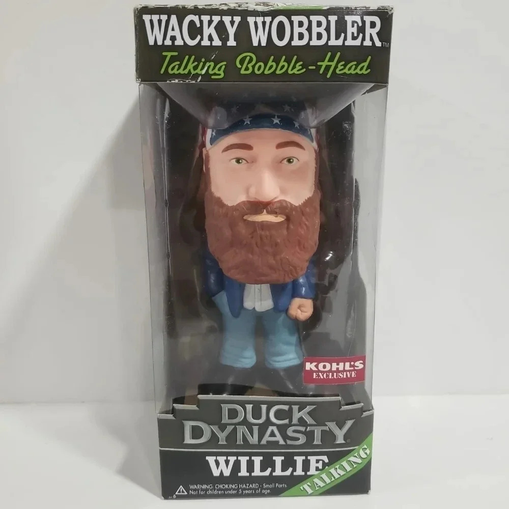 Duck Dynasty Wacky Wobbler Talking Bobble Head  (Willie) .